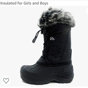 🖤 IceFace Black Toddler Winter Snow Boots